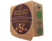 Load image into Gallery viewer, Nativilis Amazonian Collection 3-piece Soap Bar 300 grams - ANDIROBA BACURI BRAZIL NUT - Natural Vegan Emollient Face Skin Body Soap Moisturises & Cleanses No Chemicals Additives, Colours or Lauryl