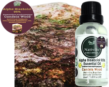 Load image into Gallery viewer, Nativilis Candeia Essential Oil Natural Alpha Bisabolol 95% (Eremanthus erythropappus) - Sesquiterpene – Vegan - Antibacterial Anti-inflammatory - Skin-Smoothing - Wound Healing Nociceptive Properties - Copaiba
