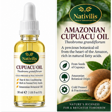 Load image into Gallery viewer, Nativilis Cupuaçu Oil – 100% Pure Theobroma Grandiflorum Seed Oil – Cold Pressed & Fractionated – 30 ml