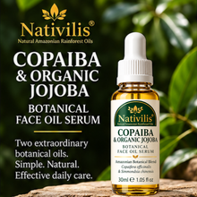 Load image into Gallery viewer, Nativilis Copaiba & Organic Golden Jojoba Botanical Face Oil Serum – 30ml