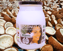 Load image into Gallery viewer, Nativilis Organic Coconut Oil 1L (Cocos Nucifera) - Extra Virgin, Raw, Cold Pressed, Pro Derma, Moisturizer Skin Hair, Vegan, 100% Natural, Ethically Sourced, Copaiba Properties, 1000ml Glass Jar (1L)