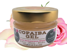 Load image into Gallery viewer, Nativilis Copaiba Gel (Copaifera officinalis) 100% Natural Multipurpose Gel Rosa damascena Face Skin Body Moisturizing Anti-aging