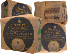 Load image into Gallery viewer, Nativilis Amazonian Collection 3-piece Soap Bar 300 grams - ANDIROBA BACURI BRAZIL NUT - Natural Vegan Emollient Face Skin Body Soap Moisturises & Cleanses No Chemicals Additives, Colours or Lauryl