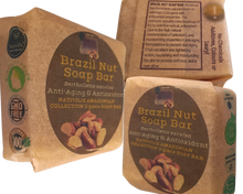 Load image into Gallery viewer, Nativilis Amazonian Collection 3-piece Soap Bar 300 grams - ANDIROBA BACURI BRAZIL NUT - Natural Vegan Emollient Face Skin Body Soap Moisturises & Cleanses No Chemicals Additives, Colours or Lauryl