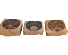 Load image into Gallery viewer, Nativilis Amazonian Collection 3-piece Soap Bar 300 grams - ANDIROBA BACURI BRAZIL NUT - Natural Vegan Emollient Face Skin Body Soap Moisturises & Cleanses No Chemicals Additives, Colours or Lauryl