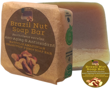 Load image into Gallery viewer, Nativilis Amazonian Collection 3-piece Soap Bar 300 grams - ANDIROBA BACURI BRAZIL NUT - Natural Vegan Emollient Face Skin Body Soap Moisturises & Cleanses No Chemicals Additives, Colours or Lauryl