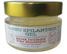 Load image into Gallery viewer, Nativilis Jambu Spilanthol Gel - (Spilanthes Acmella Oleracea Extract) - 100% Natural Vegan Pure - Relax Intimate Vibe Sensation - Muscle Relaxant Effect - Popular Female Aphrodisiac - Natural Botox Alternative - Copaiba Properties - 100 ml