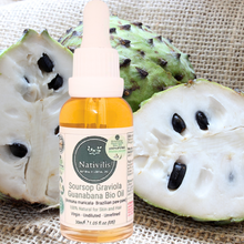 Load image into Gallery viewer, Nativilis Amazonian Soursop Graviola Guanabana Virgin Natural Bio Skin and Hair Oil (Annona muricata- Brazilian paw-paw) – Undiluted - Unrefined - Copaiba benefits