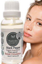 Load image into Gallery viewer, Nativilis Black Pepper Organic Essential Oil 30 ml (Piper nigrum) - Ease aching muscles boost the immune system improves circulation - Copaiba Properties