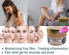 Load image into Gallery viewer, Nativilis Copaiba Gel (Copaifera officinalis) 100% Natural Multipurpose Gel Rosa damascena Face Skin Body Moisturizing Anti-aging