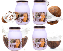 Load image into Gallery viewer, Nativilis Organic Coconut Oil 1L (Cocos Nucifera) - Extra Virgin, Raw, Cold Pressed, Pro Derma, Moisturizer Skin Hair, Vegan, 100% Natural, Ethically Sourced, Copaiba Properties, 1000ml Glass Jar (1L)