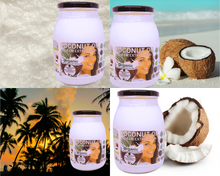 Load image into Gallery viewer, Nativilis Organic Coconut Oil 1L (Cocos Nucifera) - Extra Virgin, Raw, Cold Pressed, Pro Derma, Moisturizer Skin Hair, Vegan, 100% Natural, Ethically Sourced, Copaiba Properties, 1000ml Glass Jar (1L)