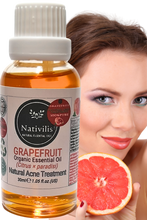 Load image into Gallery viewer, Nativilis Grapefruit Organic Essential Oil 30 ml (Citrus × paradisi) - Antibacterial and Antimicrobial Effects - Fights against acne -Promote Weight Loss - Copaiba Properties