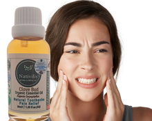 Load image into Gallery viewer, Nativilis Organic Clove Bud Essential Oil (Eugenia Caryophyllus) - natural pain reliever for toothache muscle pain - skin care - Copaiba properties 30ml Media 11 of 30