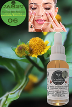 Load image into Gallery viewer, Nativilis Jambu Spilanthol Golden Amazonian Bioactive Oil - Spilanthes Acmella Oleracea Extract - High Viscosity - Better Skin Penetration 100% Natural Botox Alternative - Relax facial muscles reduce wrinkles antioxidant properties Copaiba - 30 ml