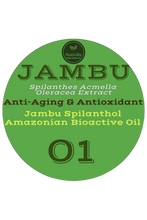 Load image into Gallery viewer, Nativilis Jambu Spilanthol Amazonian Bioactive Oil - Spilanthes Acmella Oleracea Extract - 100% Natural and Pure Botox Alternative - Relax facial muscles reduce wrinkles and fine lines improve skin firmness antioxidant properties Copaiba - 30 ml