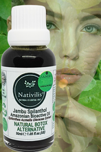 Load image into Gallery viewer, Nativilis Jambu Spilanthol Amazonian Bioactive Oil - Spilanthes Acmella Oleracea Extract - 100% Natural and Pure Botox Alternative - Relax facial muscles reduce wrinkles and fine lines improve skin firmness antioxidant properties Copaiba - 30 ml