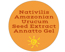 Load image into Gallery viewer, Nativilis Amazonian Urucum Seed Gel (Bixa orellana L.) Prolongs Tanning Skin Natural Glow - Ultraviolet Rays Protection properties – Brazilian Bio-Natural - Copaiba Benefits