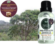 Load image into Gallery viewer, Nativilis Candeia Essential Oil Natural Alpha Bisabolol 95% (Eremanthus erythropappus) - Sesquiterpene – Vegan - Antibacterial Anti-inflammatory - Skin-Smoothing - Wound Healing Nociceptive Properties - Copaiba