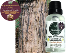 Load image into Gallery viewer, Nativilis Candeia Essential Oil Natural Alpha Bisabolol 95% (Eremanthus erythropappus) - Sesquiterpene – Vegan - Antibacterial Anti-inflammatory - Skin-Smoothing - Wound Healing Nociceptive Properties - Copaiba
