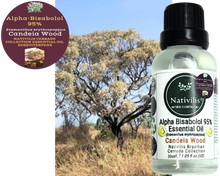 Load image into Gallery viewer, Nativilis Candeia Essential Oil Natural Alpha Bisabolol 95% (Eremanthus erythropappus) - Sesquiterpene – Vegan - Antibacterial Anti-inflammatory - Skin-Smoothing - Wound Healing Nociceptive Properties - Copaiba