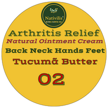 Load image into Gallery viewer, Nativilis Amazonian Ointment Cream for Arthritis, 100% Natural for Repetitive Strain Injury (RSI), Legs Massage, Muscle Recovery, Joint Relief on Back, Neck, Wrist, Hands and Feet 100g – Copaiba