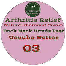 Load image into Gallery viewer, Nativilis Amazonian Ointment Cream for Arthritis, 100% Natural for Repetitive Strain Injury (RSI), Legs Massage, Muscle Recovery, Joint Relief on Back, Neck, Wrist, Hands and Feet 100g – Copaiba