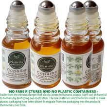 Load image into Gallery viewer, Nativilis Copaiba Essential Oil Roll-On 10ml – 100% Natural Copaifera officinalis | Anti-Inflammatory Pain Relief | GC/MS Tested | Travel Size | Beta-Caryophyllene Rich