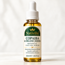 Load image into Gallery viewer, Nativilis Copaiba & Organic Golden Jojoba Botanical Face Oil Serum – 30ml