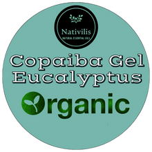 Load image into Gallery viewer, Nativilis Copaiba Gel Eucalyptus (Copaifera officinalis) 100% Natural Multipurpose Gel Face Skin Body Moisturizing Anti-aging and Melasma Treating Inflammation Dermatitis and Fungal Infections Relieve Congestion