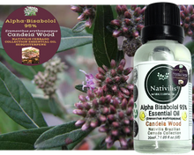 Load image into Gallery viewer, Nativilis Candeia Essential Oil Natural Alpha Bisabolol 95% (Eremanthus erythropappus) - Sesquiterpene – Vegan - Antibacterial Anti-inflammatory - Skin-Smoothing - Wound Healing Nociceptive Properties - Copaiba