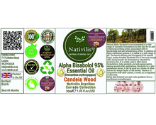 Load image into Gallery viewer, Nativilis Candeia Essential Oil Natural Alpha Bisabolol 95% (Eremanthus erythropappus) - Sesquiterpene – Vegan - Antibacterial Anti-inflammatory - Skin-Smoothing - Wound Healing Nociceptive Properties - Copaiba