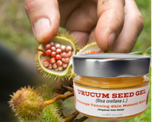 Load image into Gallery viewer, Nativilis Amazonian Urucum Seed Gel (Bixa orellana L.) Prolongs Tanning Skin Natural Glow - Ultraviolet Rays Protection properties – Brazilian Bio-Natural - Copaiba Benefits