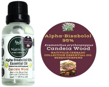 Load image into Gallery viewer, Nativilis Candeia Essential Oil Natural Alpha Bisabolol 95% (Eremanthus erythropappus) - Sesquiterpene – Vegan - Antibacterial Anti-inflammatory - Skin-Smoothing - Wound Healing Nociceptive Properties - Copaiba