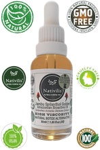 Load image into Gallery viewer, Nativilis Jambu Spilanthol Golden Amazonian Bioactive Oil - Spilanthes Acmella Oleracea Extract - High Viscosity - Better Skin Penetration 100% Natural Botox Alternative - Relax facial muscles reduce wrinkles antioxidant properties Copaiba - 30 ml
