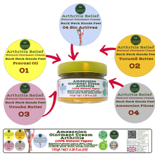 Load image into Gallery viewer, Nativilis Amazonian Ointment Cream for Arthritis, 100% Natural for Repetitive Strain Injury (RSI), Legs Massage, Muscle Recovery, Joint Relief on Back, Neck, Wrist, Hands and Feet 100g – Copaiba
