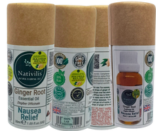Load image into Gallery viewer, Nativilis Ginger Root Essential Oil (Zingiber Officinale ) - Anti-inflammatory relieve nausea - promote hair health and growth and skin care - Copaiba properties 30ml
