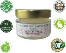 Load image into Gallery viewer, Nativilis Jambu Spilanthol Gel - (Spilanthes Acmella Oleracea Extract) - 100% Natural Vegan Pure - Relax Intimate Vibe Sensation - Muscle Relaxant Effect - Popular Female Aphrodisiac - Natural Botox Alternative - Copaiba Properties - 100 ml