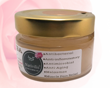 Load image into Gallery viewer, Nativilis Copaiba Gel (Copaifera officinalis) 100% Natural Multipurpose Gel Rosa damascena Face Skin Body Moisturizing Anti-aging