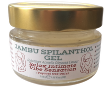 Load image into Gallery viewer, Nativilis Jambu Spilanthol Gel - (Spilanthes Acmella Oleracea Extract) - 100% Natural Vegan Pure - Relax Intimate Vibe Sensation - Muscle Relaxant Effect - Popular Female Aphrodisiac - Natural Botox Alternative - Copaiba Properties - 100 ml