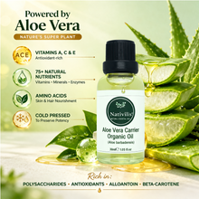 Load image into Gallery viewer, Nativilis Organic Aloe Vera Carrier Oil (Aloe barbadensis) True Aloe - Hair, Face & Skin Natural Cold Pressed