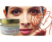 Load image into Gallery viewer, Nativilis Jambu Spilanthol Gel - (Spilanthes Acmella Oleracea Extract) - 100% Natural Vegan Pure - Relax Intimate Vibe Sensation - Muscle Relaxant Effect - Popular Female Aphrodisiac - Natural Botox Alternative - Copaiba Properties - 100 ml