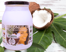 Load image into Gallery viewer, Nativilis Organic Coconut Oil 1L (Cocos Nucifera) - Extra Virgin, Raw, Cold Pressed, Pro Derma, Moisturizer Skin Hair, Vegan, 100% Natural, Ethically Sourced, Copaiba Properties, 1000ml Glass Jar (1L)