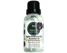 Load image into Gallery viewer, Nativilis Candeia Essential Oil Natural Alpha Bisabolol 95% (Eremanthus erythropappus) - Sesquiterpene – Vegan - Antibacterial Anti-inflammatory - Skin-Smoothing - Wound Healing Nociceptive Properties - Copaiba