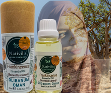 Load image into Gallery viewer, Nativilis Frankincense Carterii Olibanum Oil Oman (Boswellia Carterii ) - natural anti-acne anti-wrinkle improve oral hygiene prevent gum disease antibacterial properties - Copaiba properties 30ml