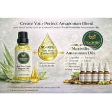 Load image into Gallery viewer, Nativilis Organic Aloe Vera Carrier Oil (Aloe barbadensis) True Aloe - Hair, Face & Skin Natural Cold Pressed