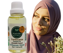 Load image into Gallery viewer, Nativilis Frankincense Carterii Olibanum Oil Oman (Boswellia Carterii ) - natural anti-acne anti-wrinkle improve oral hygiene prevent gum disease antibacterial properties - Copaiba properties 30ml Media 1 of 36