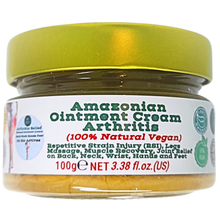 Load image into Gallery viewer, Nativilis Amazonian Ointment Cream for Arthritis, 100% Natural for Repetitive Strain Injury (RSI), Legs Massage, Muscle Recovery, Joint Relief on Back, Neck, Wrist, Hands and Feet 100g – Copaiba