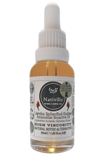 Load image into Gallery viewer, Nativilis Jambu Spilanthol Golden Amazonian Bioactive Oil - Spilanthes Acmella Oleracea Extract - High Viscosity - Better Skin Penetration 100% Natural Botox Alternative - Relax facial muscles reduce wrinkles antioxidant properties Copaiba - 30 ml