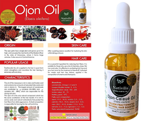 Load image into Gallery viewer, Nativilis Ojon Caiaue GOLDEN FRACTIONATED Oil - (Elaeis oleifera) NATURAL HAIR SKIN BOOSTER Rainforest Virgin Oil - revitalizes damaged follicles helps effective hair growth volumize and get tame frizz – Copaiba